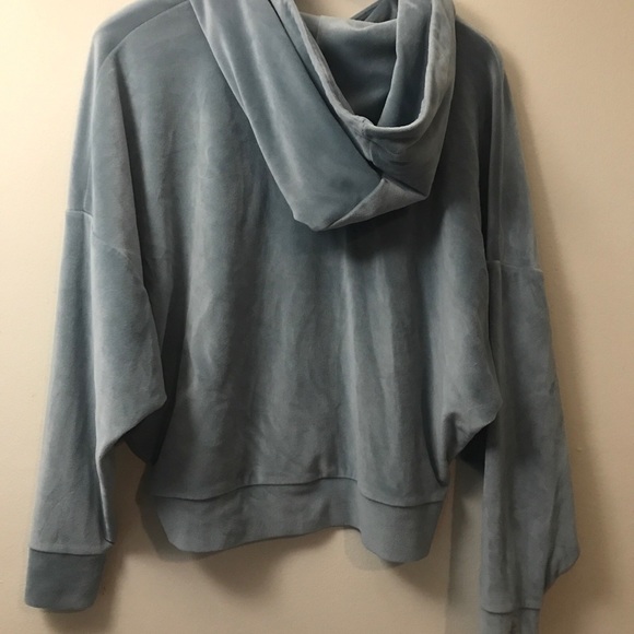 American Eagle Cozy Ever Arter Velour Hooded Sweatshirt S - Picture 6 of 6